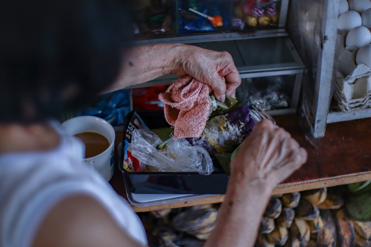 Woman preparing healthy meal